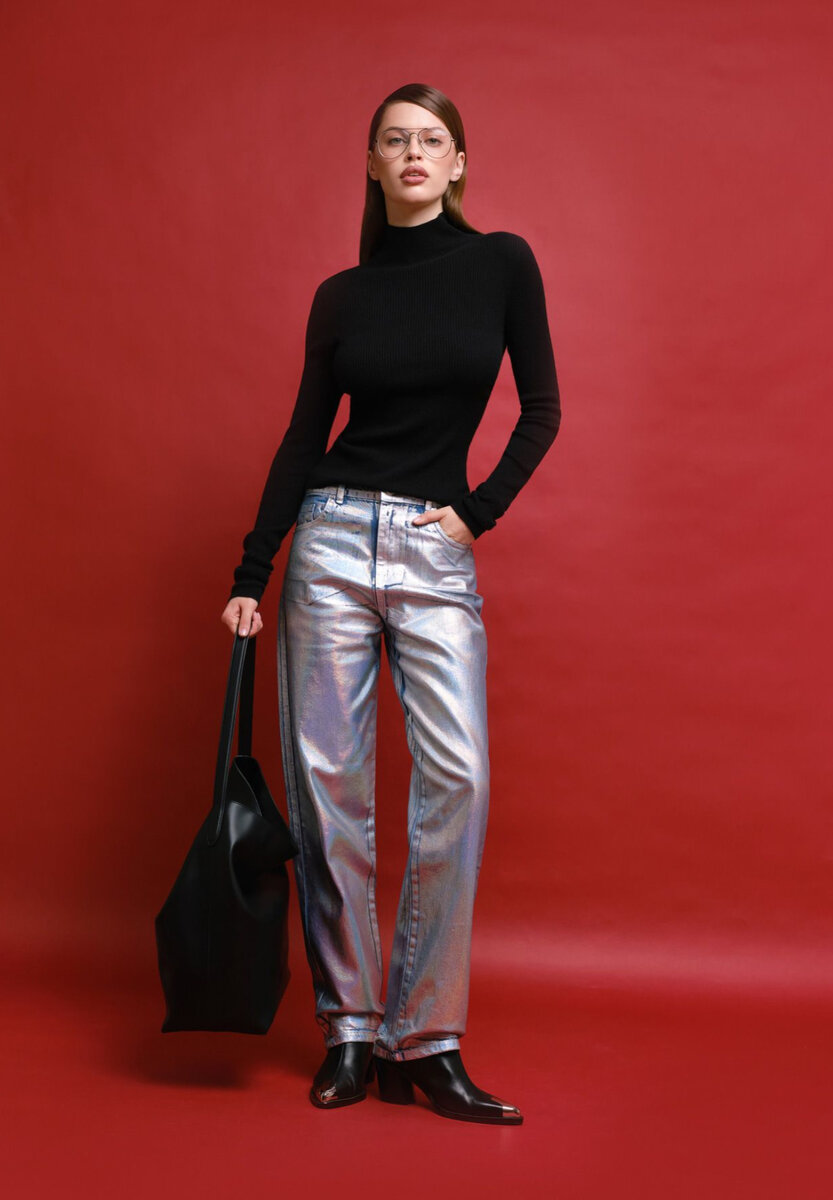 С напылением металлик 