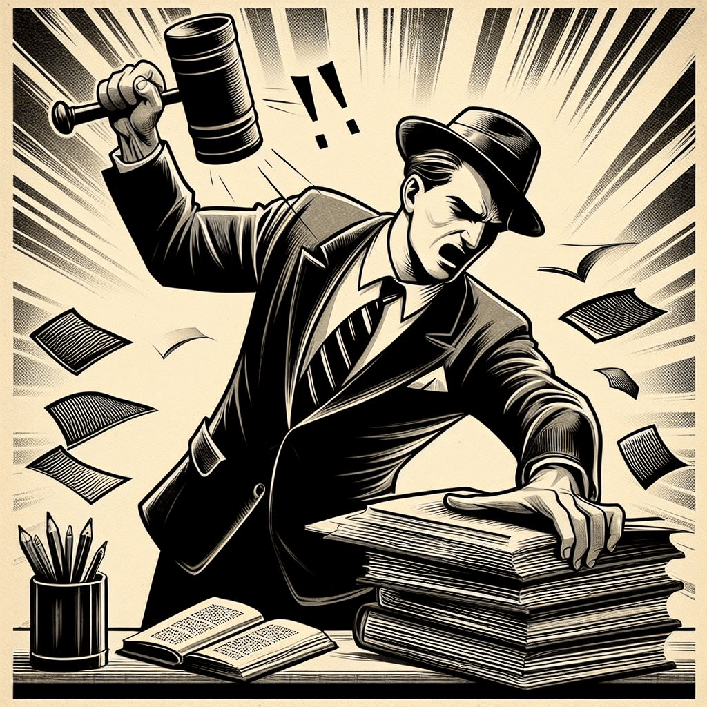    Когда хотел попасть по книгам… А попал по пальцам