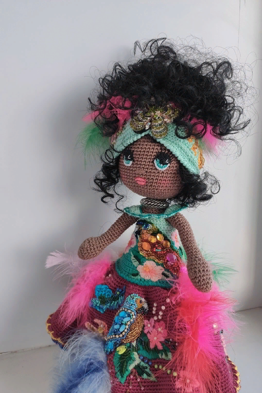 вязание большим куклам. вязание большим куклам. платья для кукол. вязаные наряды для кукол. одежда для кукол паола рейна (paola reina).