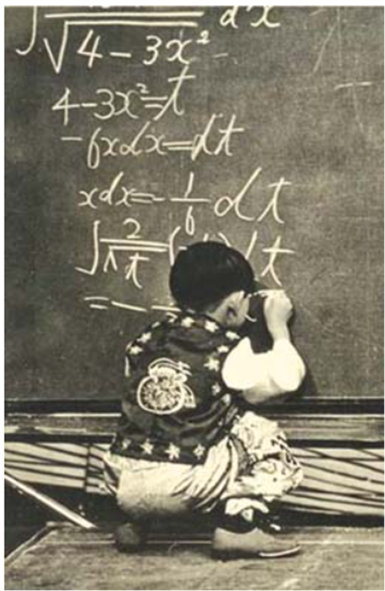 На японском телеканале Fuji TV пятилетний вундеркинд решает задачи