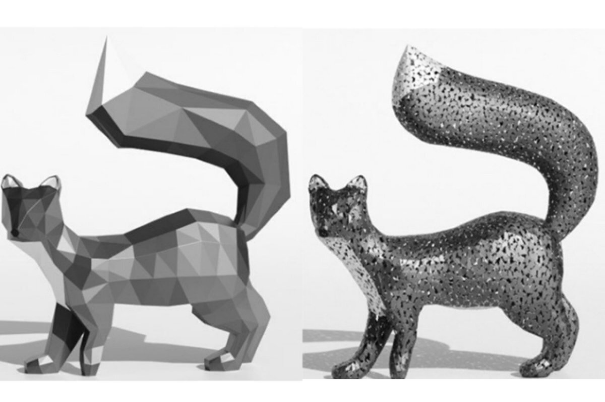    В Уфе установят две двухметровые куницы с поднятыми вверх хвостами