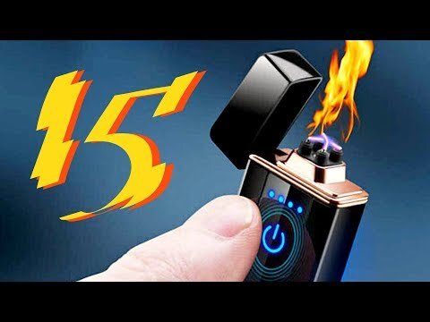 Электронная USB-зажигалка, встроенная в наручные часы