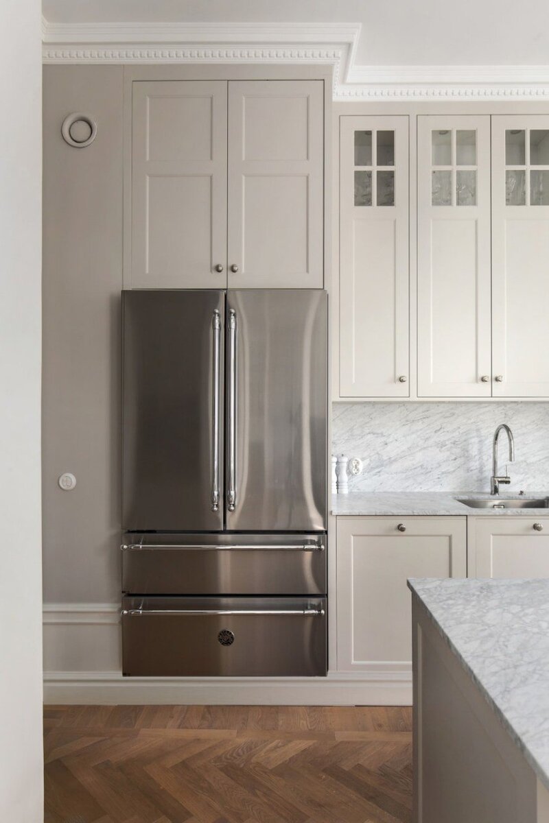 Один из наиболее популярных холодильников Bertazzoni – модель French Door.