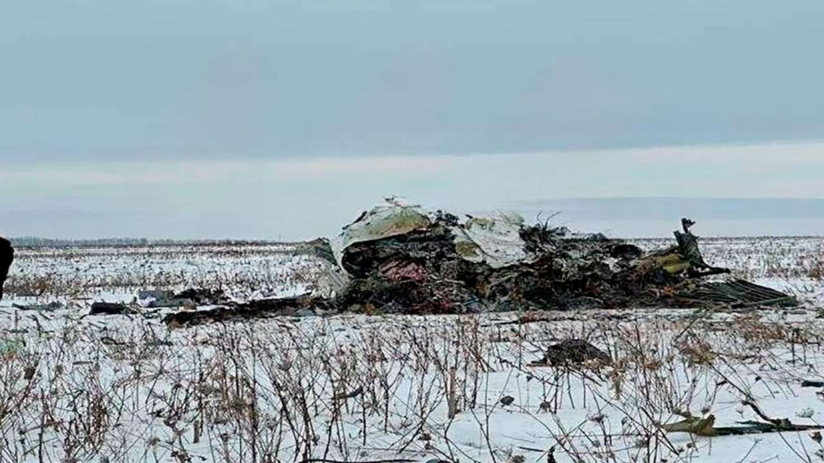    В Белгородской области разбился Ил-76 с украинскими военнопленными