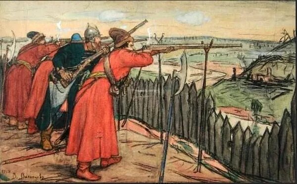 Виктор Васнецов "Стрельцы" (1918 год). Открытый источник