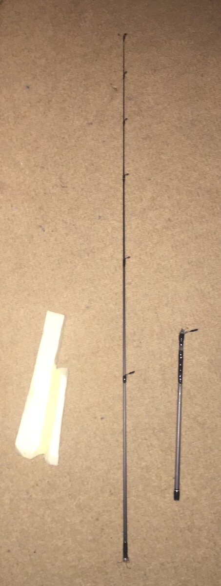 Полуфабрикат зимней удочки для ловли окуня и другой рыбы