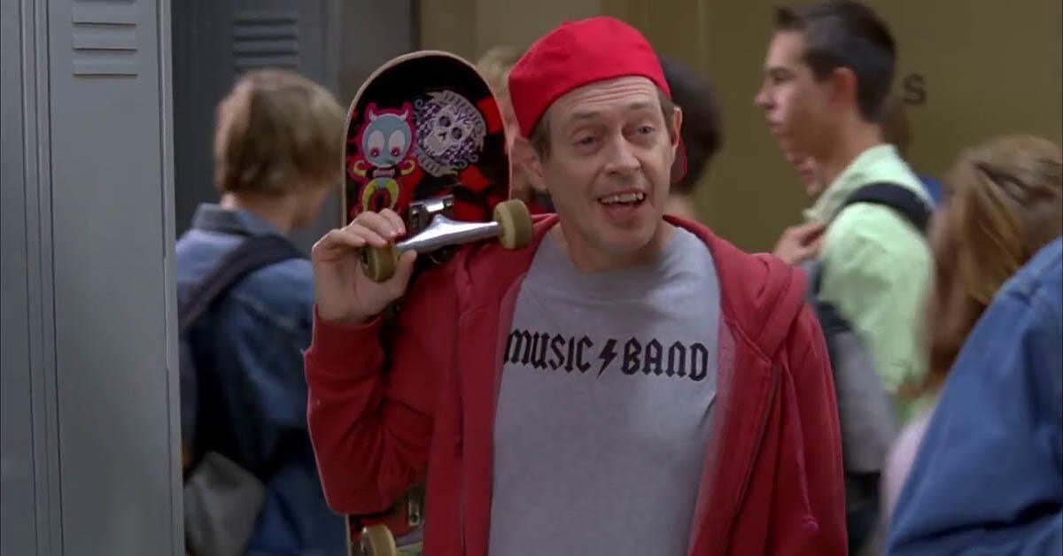 Вере ю ду. Стив Бушеми fellow Kids. Стив Бушеми hello fellow. Стив Бушеми в кепке и со скейтом