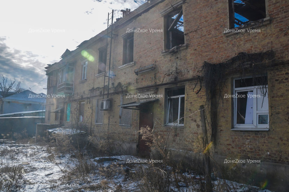 На окраине Донецка нет ни одного целого дома