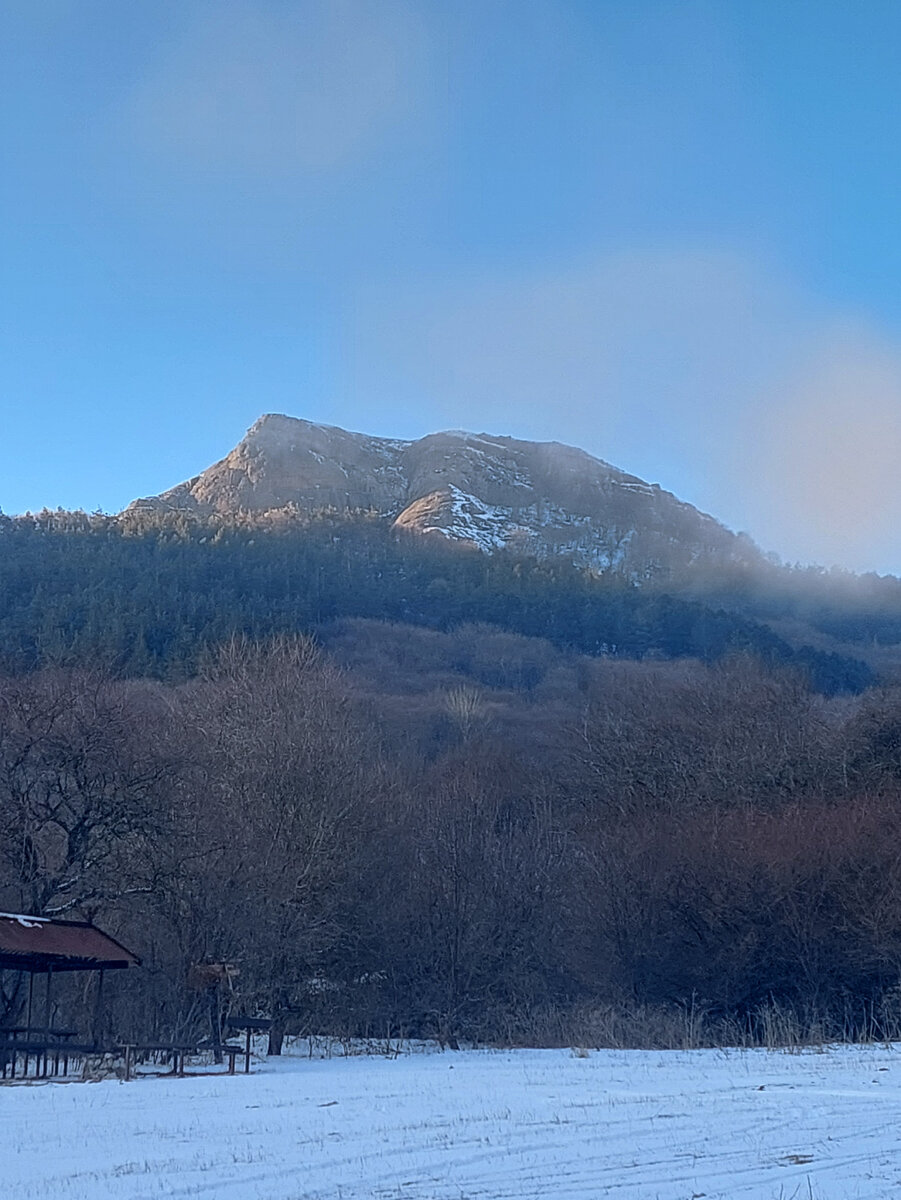 Вид с поляны МАН на гору Лысый Иван