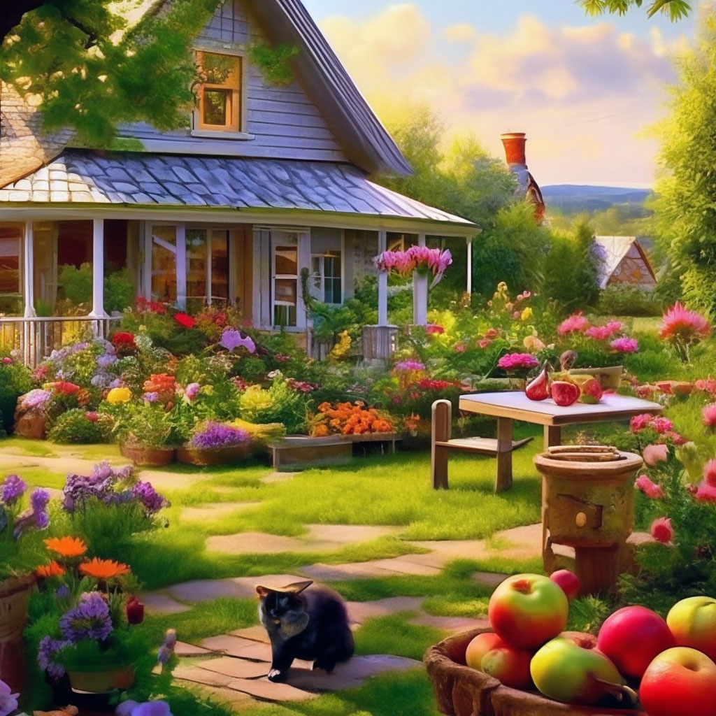 Картина бабушкина дача