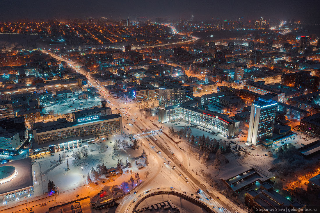 Часовни в Красноярске зимой