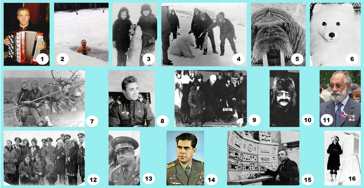 Цветные фото А.Н. Чилингарова и Г.Т. Берегового – из Интернета.