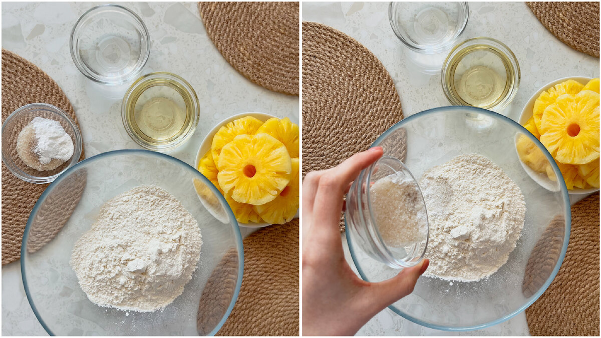 Простая выпечка с ананасами