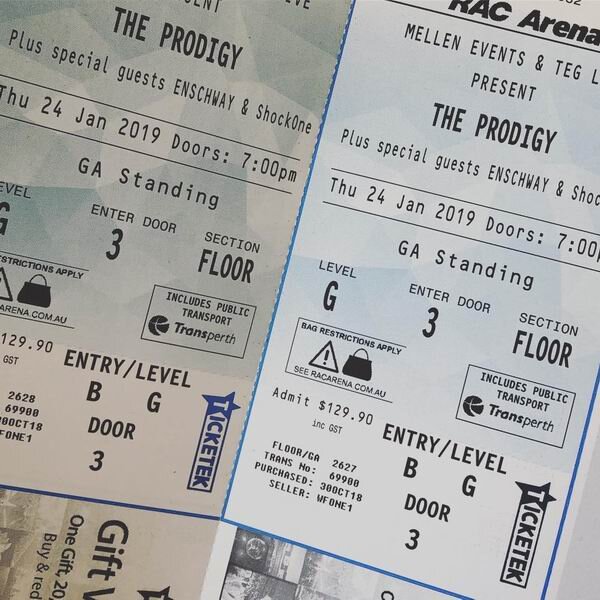 Билеты на концерт 