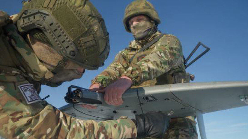     Расчёт разведывательного дрона ВС РФ «Суперкам»  Минобороны РФ