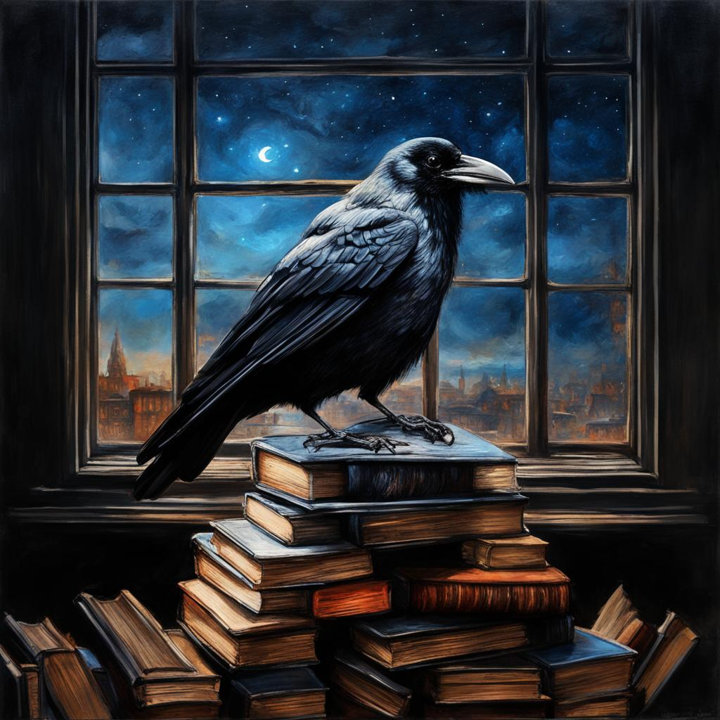 Ворон. Черный ворон по порядку. Древний ворон. Ночной ворон. Иссиня-черный ворон.