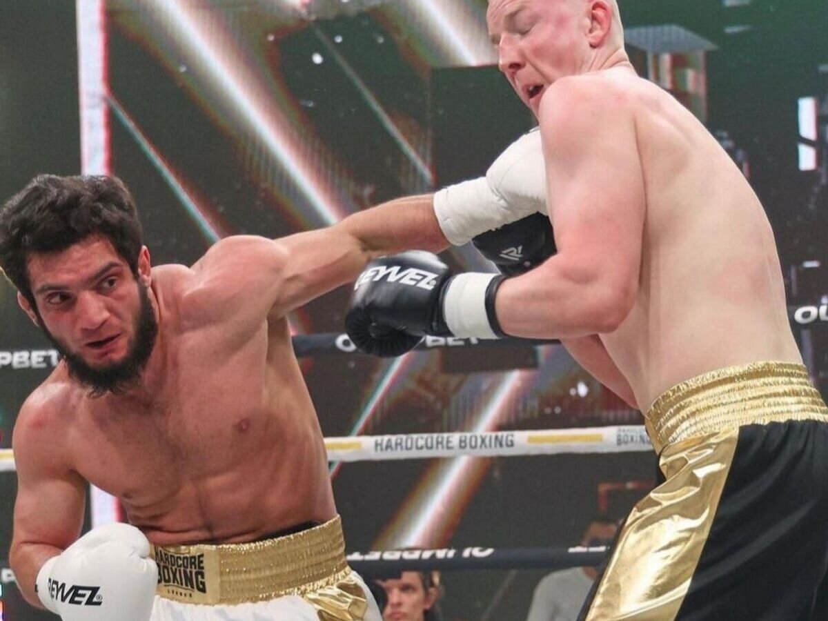    Эпизод поединка Магомеда Зайналова© Соцсети спортсмена