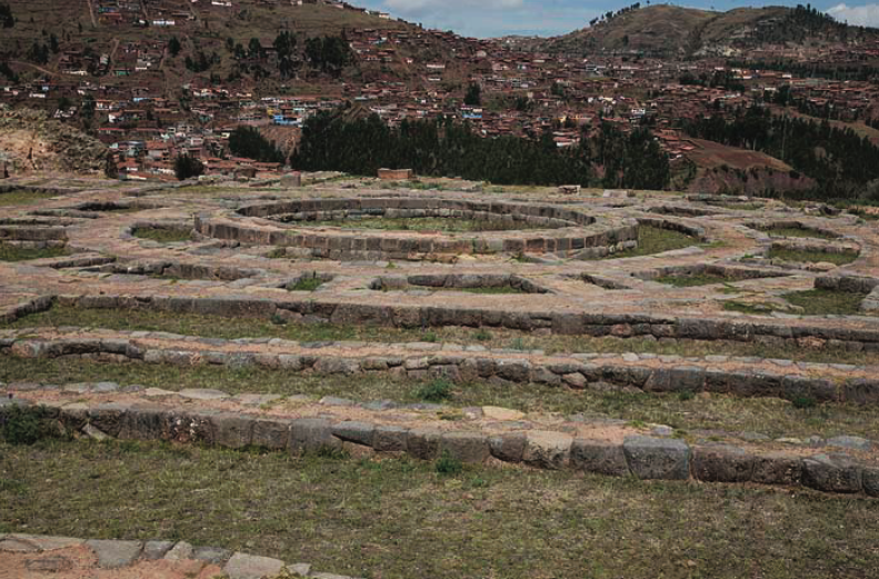 Основание башни на вершине холма. Изображение взято из книги А. Ю. Склярова «Перу и Боливия задолго до инков», издательство ВЕЧЕ, 2011