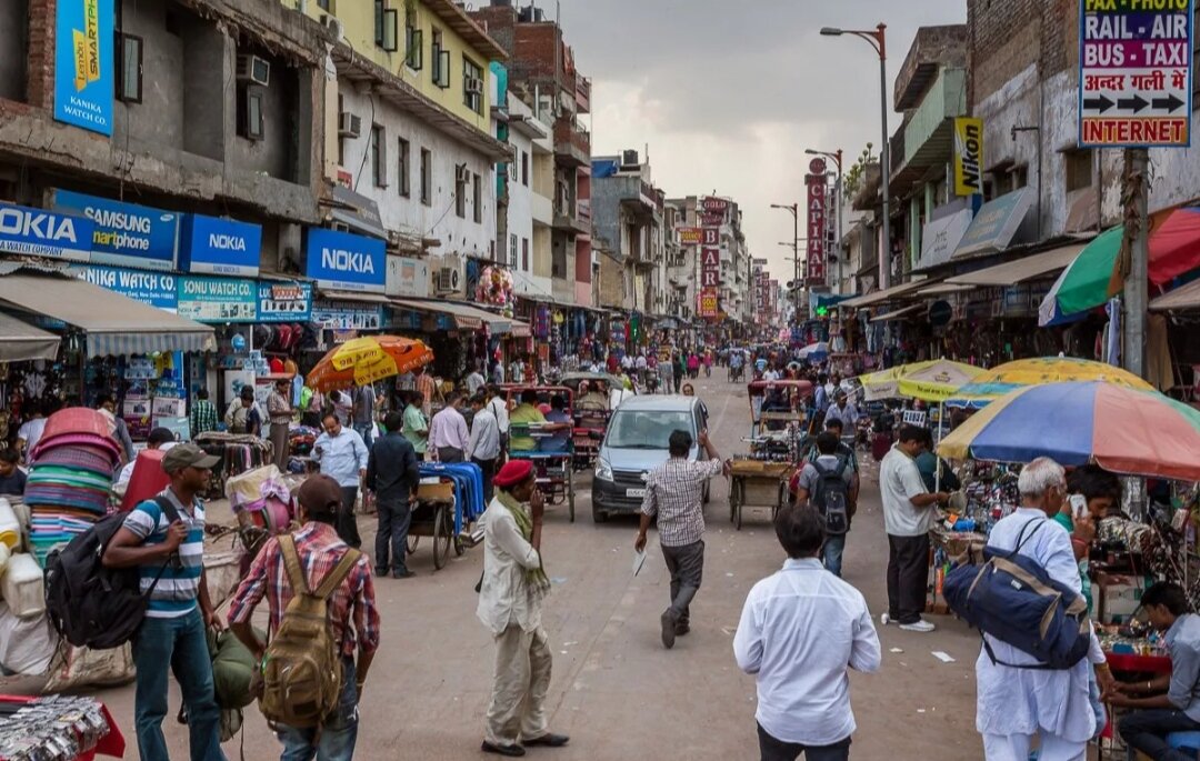 Центральные улицы Нью-Дели.