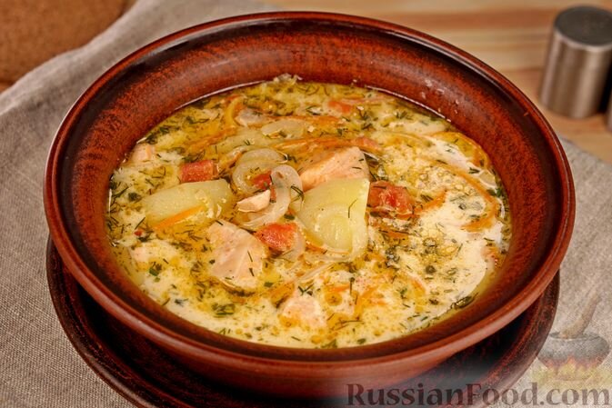 рыбный суп с картофелем калорийность