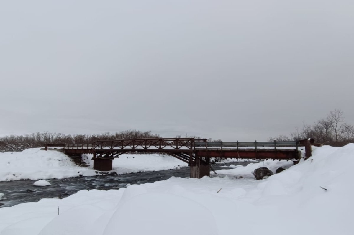    На Камчатке восстановили снесенный паводком мост через Паужетку