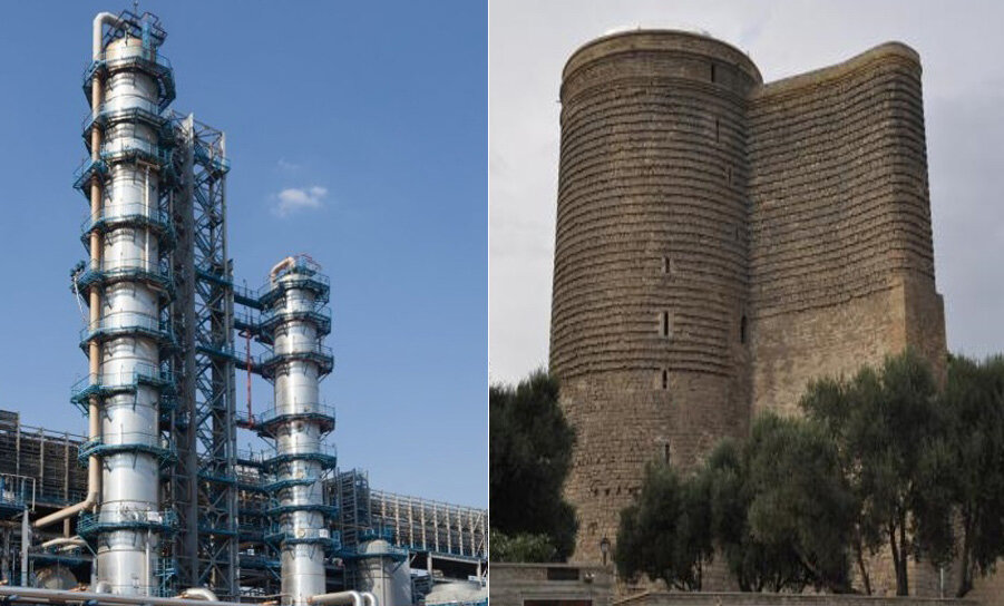 Rectification column. Maiden Tower.