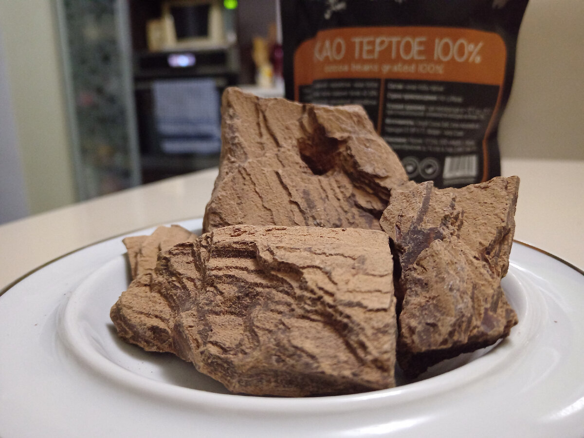 Какао тёртое. Фото автора. 