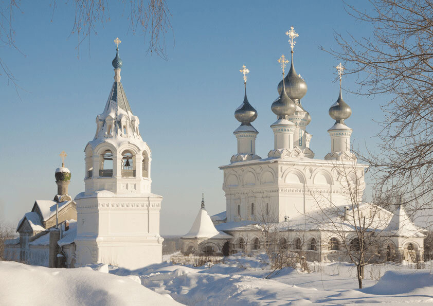 Муром Троицкий монастырь зимой