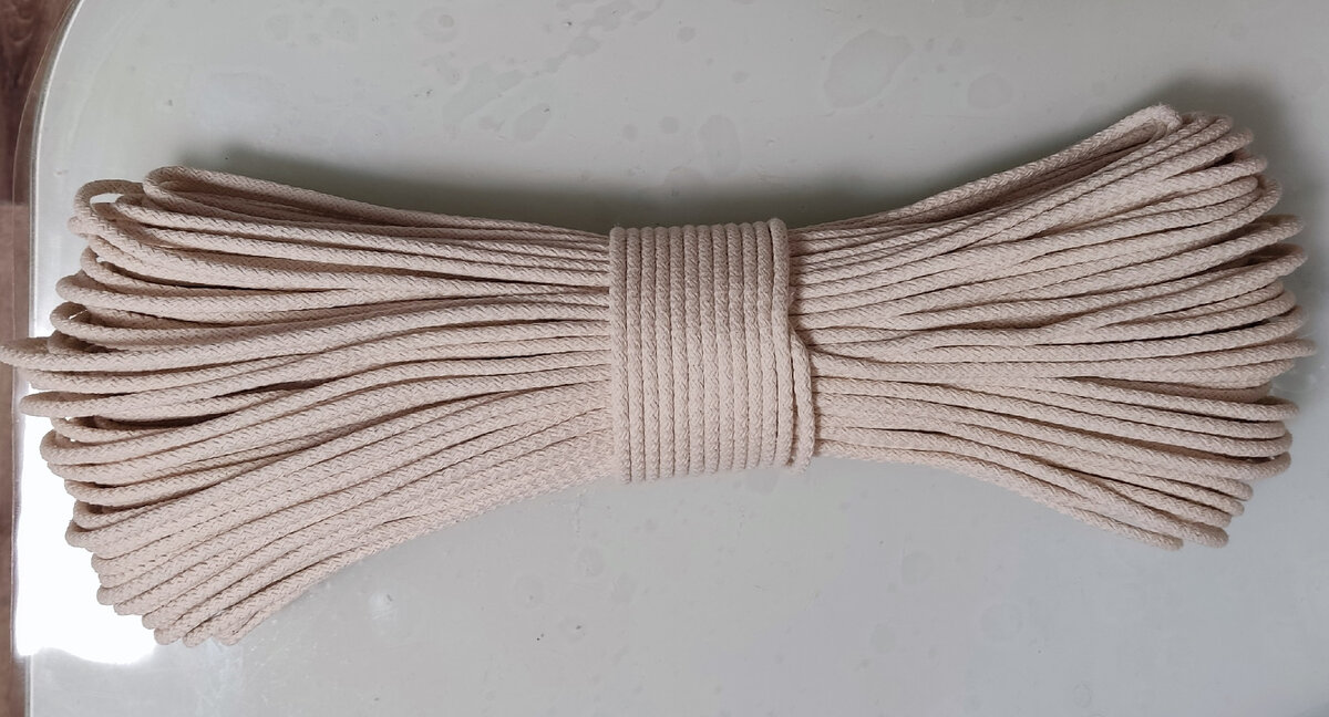 Шнур хлопковый с полиэфирных сердечником