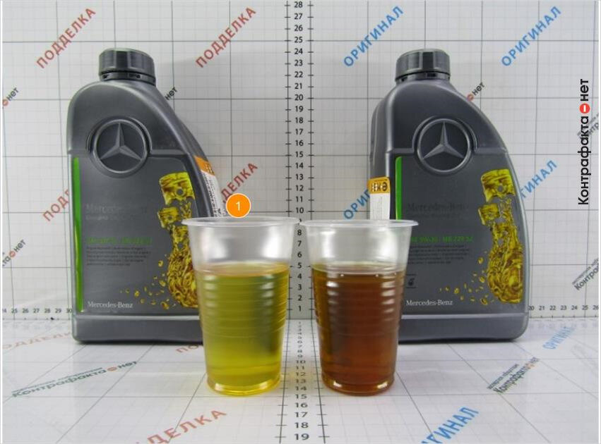Наши коллеги обнаружили поддельное моторное масло в оригинальной литровой канистре MERCEDES-BENZ. Подделку 2024 года можно отличить по цвету и следам повторной запайки контрольного кольца на крышке.