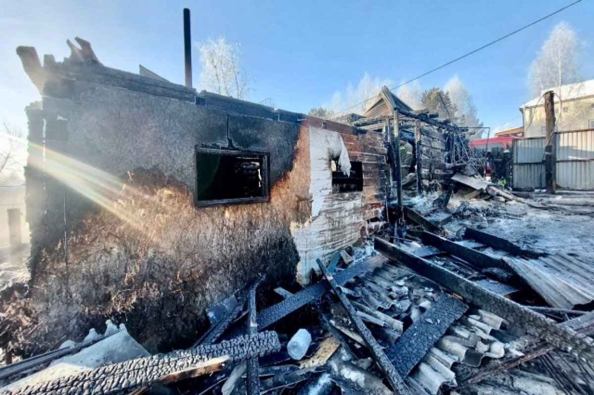    После гибели пожилой пары на пожаре под Иркутском СК проведёт проверку