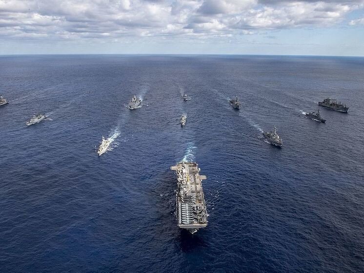 Схема походного расположения боевых кораблей