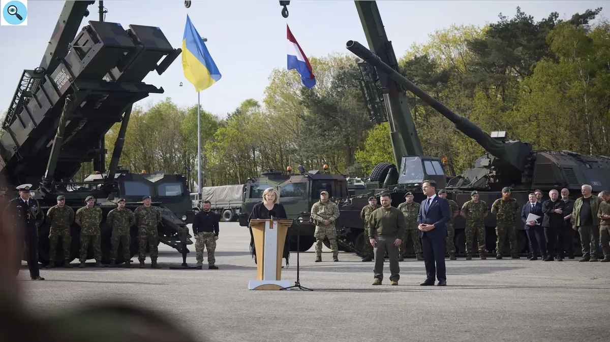 Президент Украины Владимир Зеленский и ПВО от Стран НАТО