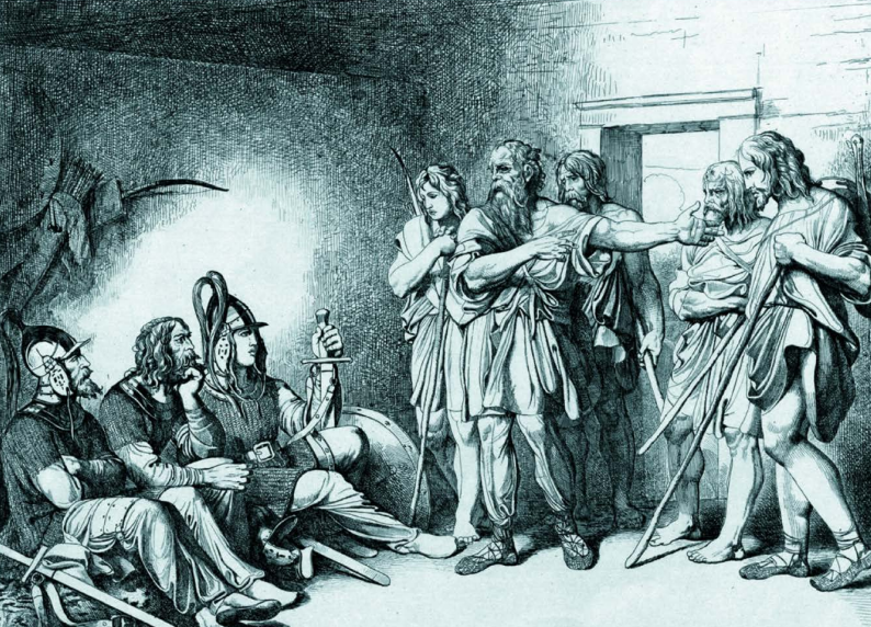 летописи рюрик варяги. аскольд и дир летописная миниатюра. аскольд и дир радзивилловская летопись. поход князей аскольда и дира на константинополь. летописи рюрик варяги.