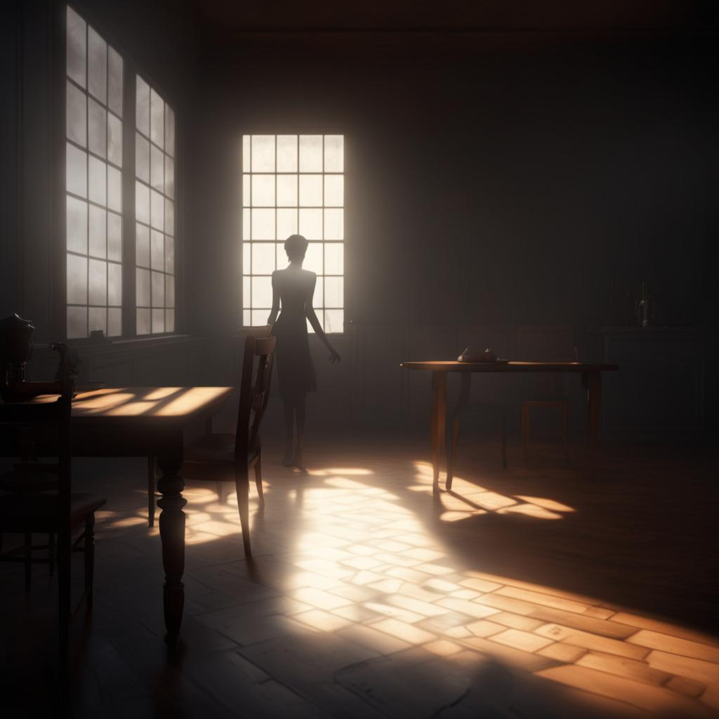 радиола больше похожа на швейную машинку, а что касается тени, то ИИ решил: пусть у неё будет только одна ступня полная, вторую можно отрезать