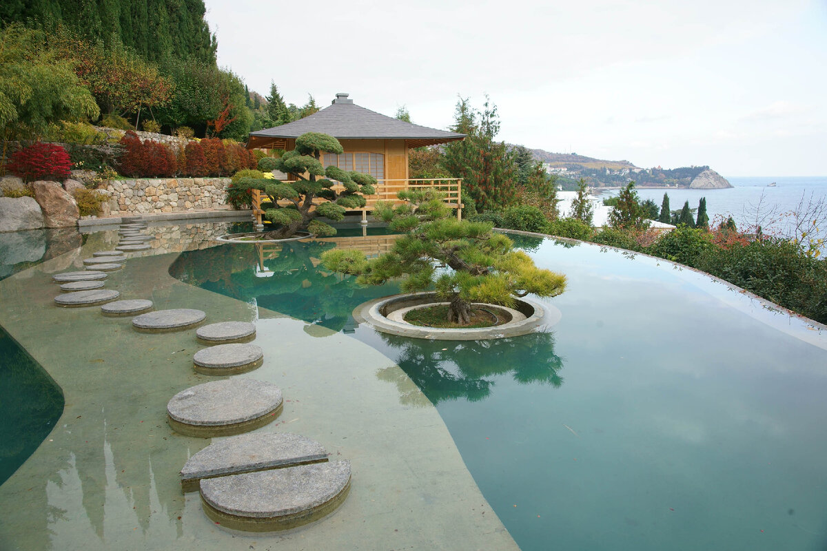 японский сад, Парк санатория Айвазовский, Партенит, Крым (наверное, 2018 год)