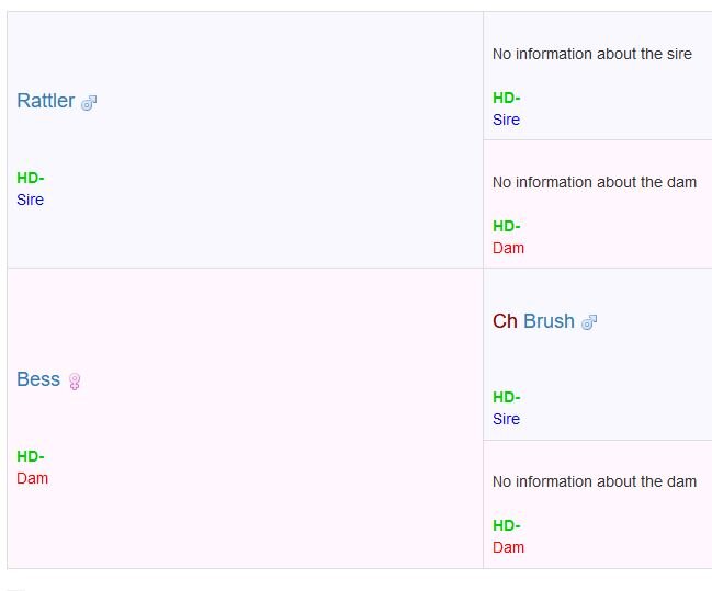 родословная  Джерри (1885 г.),