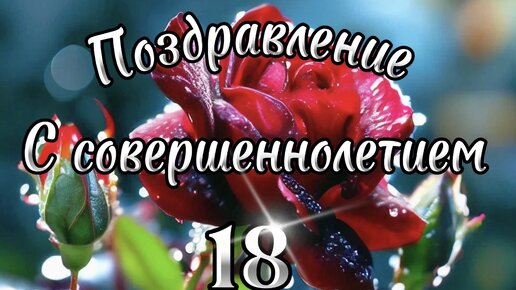 С Днем Рождения! Тебе 18! Поздравление с совершеннолетием, Красивое видео поздравление