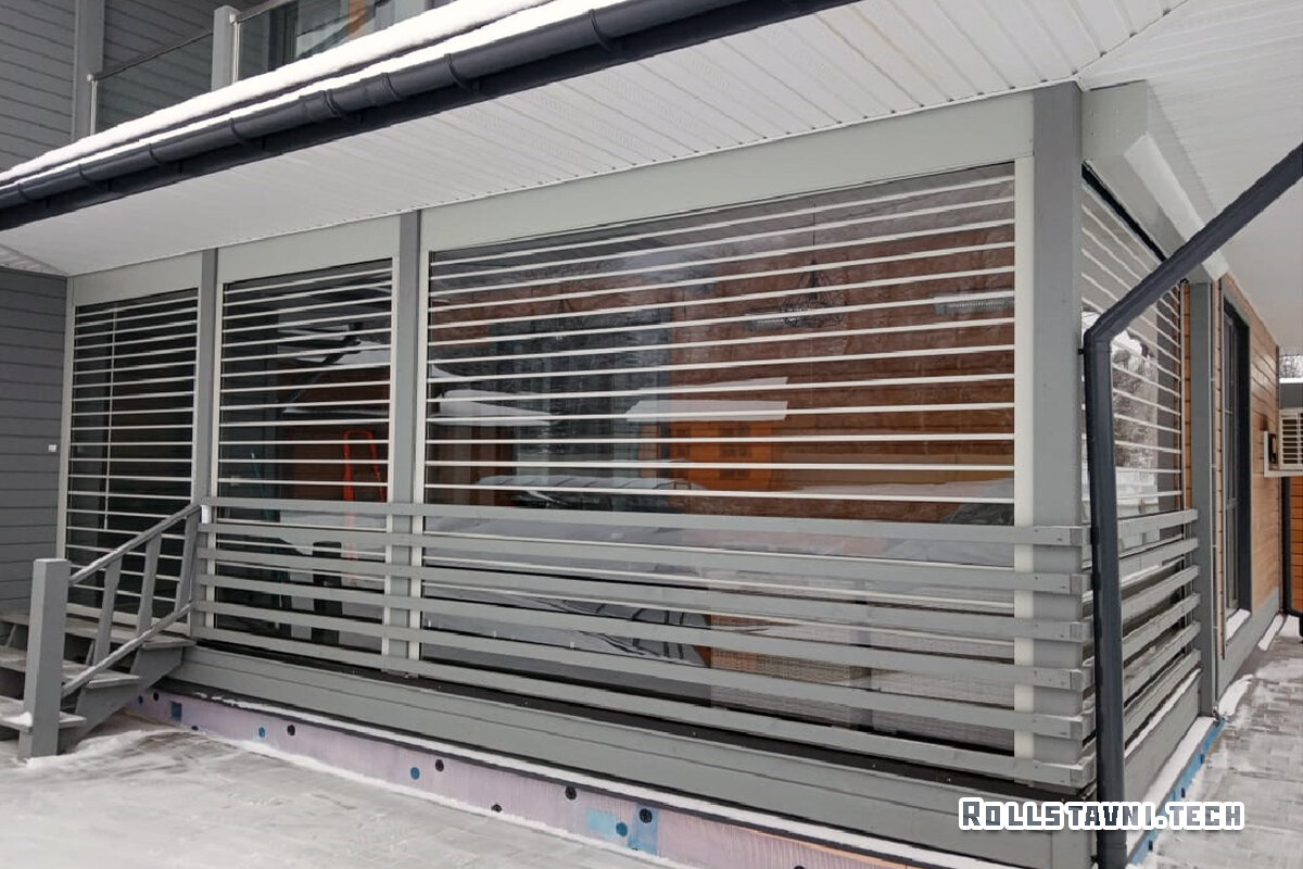 Рольставни прозрачные из поликарбоната