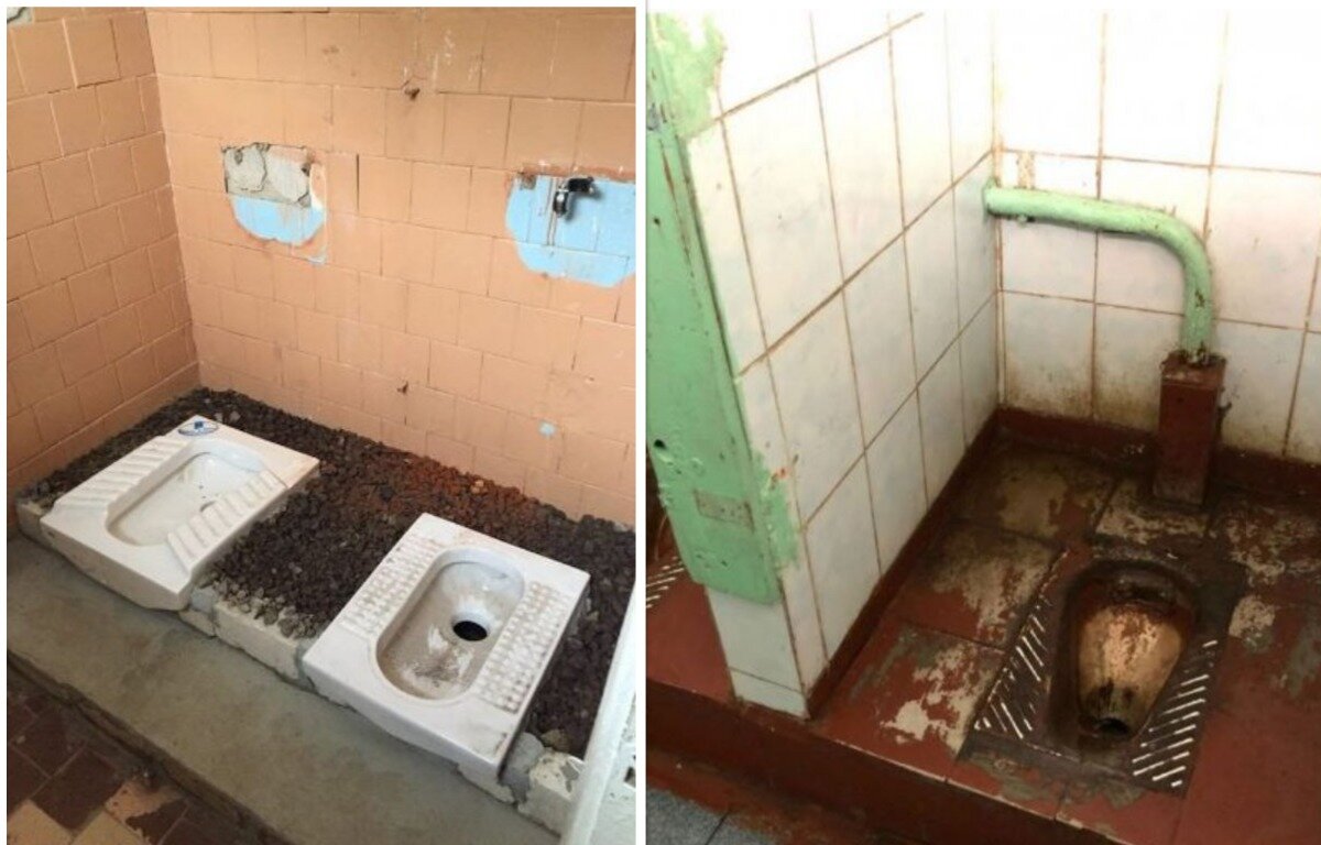 Школа без туалета. Туалет в школе. Самый ужасный школьный туалет.