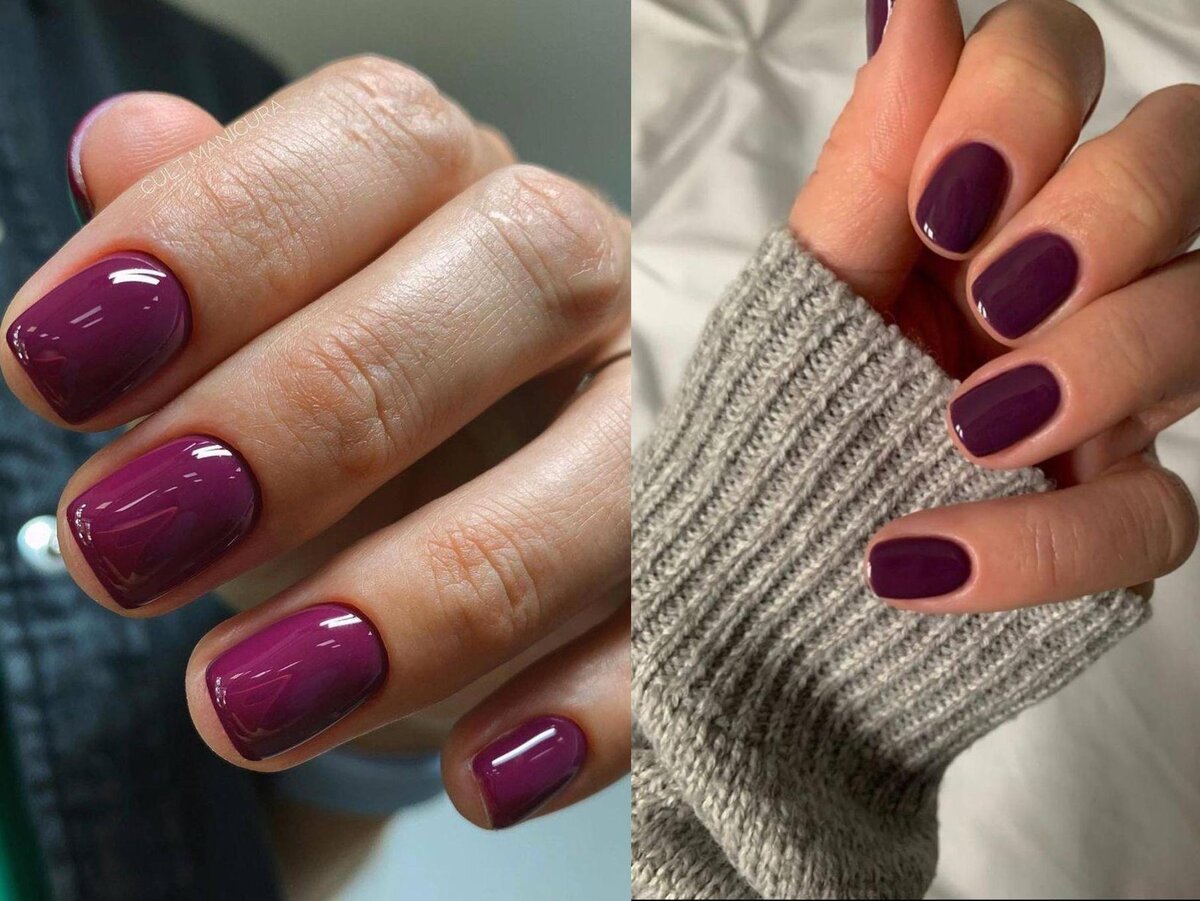 маникюр фиолетовый с розовым. модные лаки для ногтей. актуальный цвет маникюра. фиолетовый маникюр. актуальный цвет маникюра.