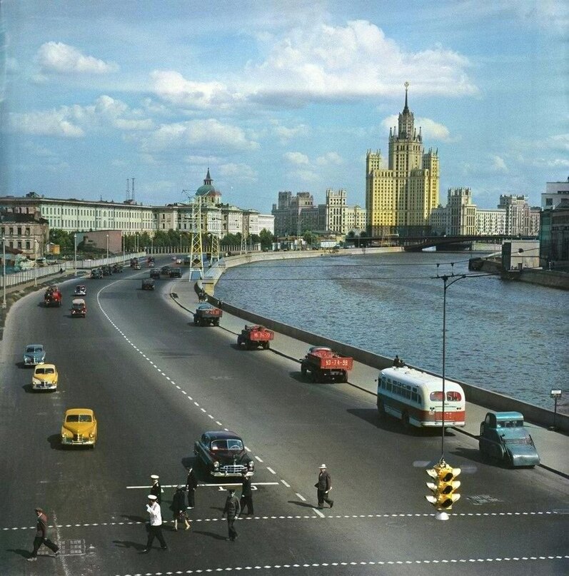 Цветные фото Москвы 1959 года Старые фотографии, Москва, Пейзажи