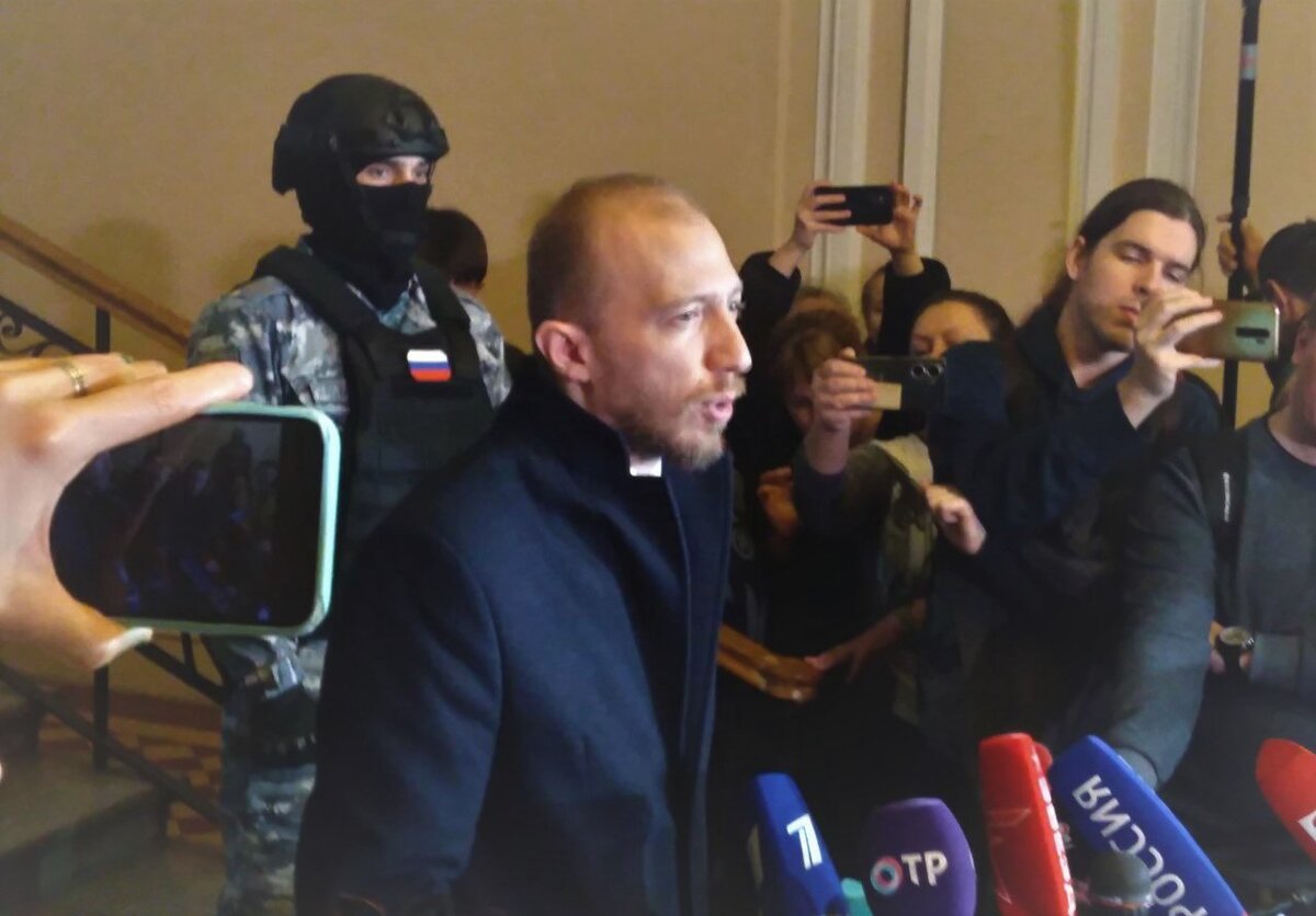 Адвокат Даниил Берман после оглашения приговора