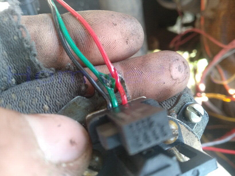 Перебитые провода на датчик