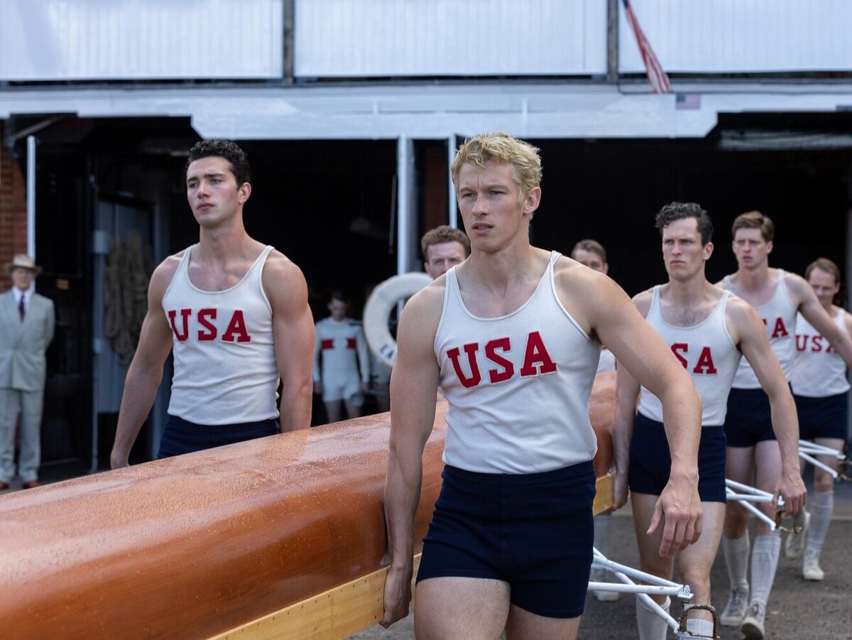 Кадр из фильма "Парни в лодке".