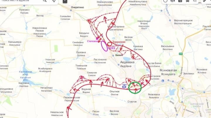 Не прекращаются боевые действия на Донецком направлении, где ВСУ пытаются выдавить наши передовые отряды, которые смогли закрепиться на южной окраине Авдеевки.-3