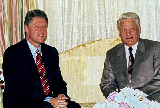    Билл Клинтон и Борис Ельцин