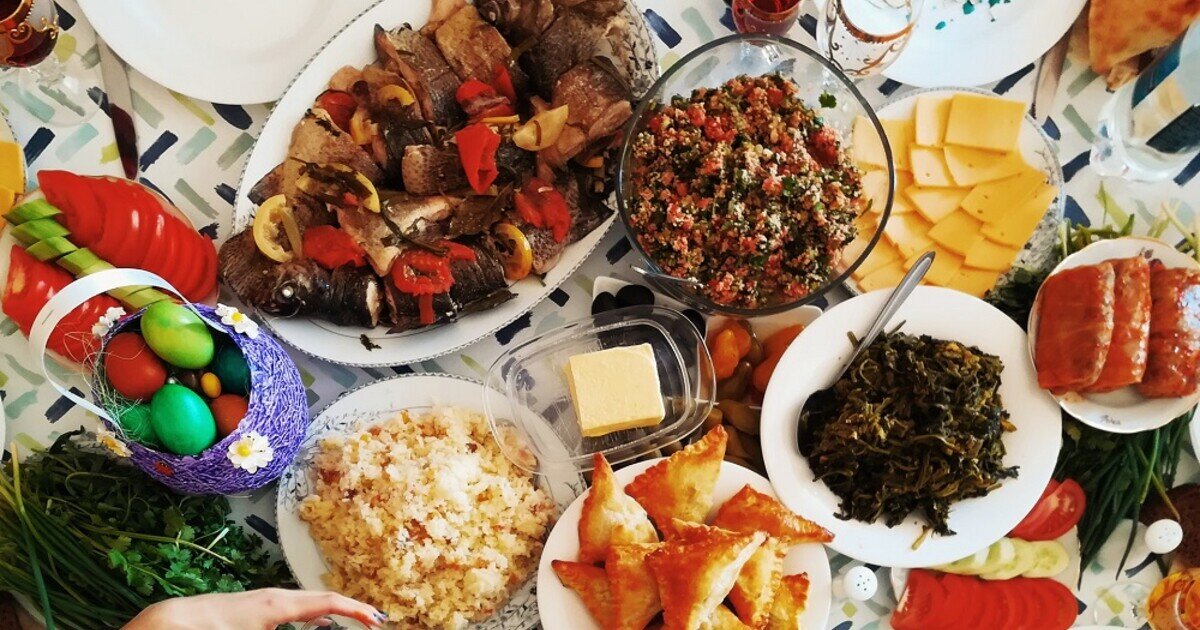 Пасхальный стол, фото из интернета