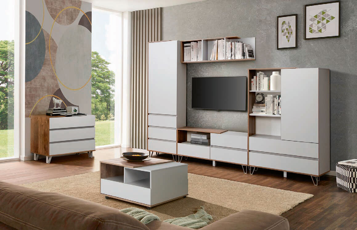 Продуманные системы хранения для порядка в гостиной