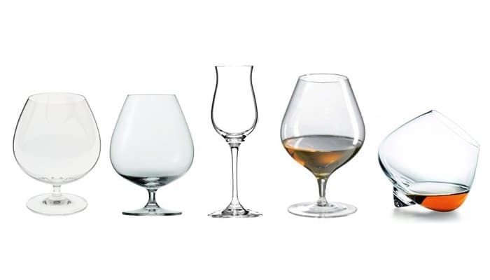 Бокалы для употребления и дегустации коньяка